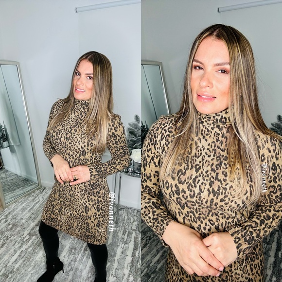 Zara Dresses & Skirts - New Zara leopard dress size S